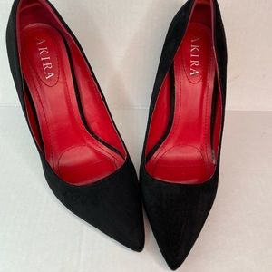 Black Suede Women Shoes